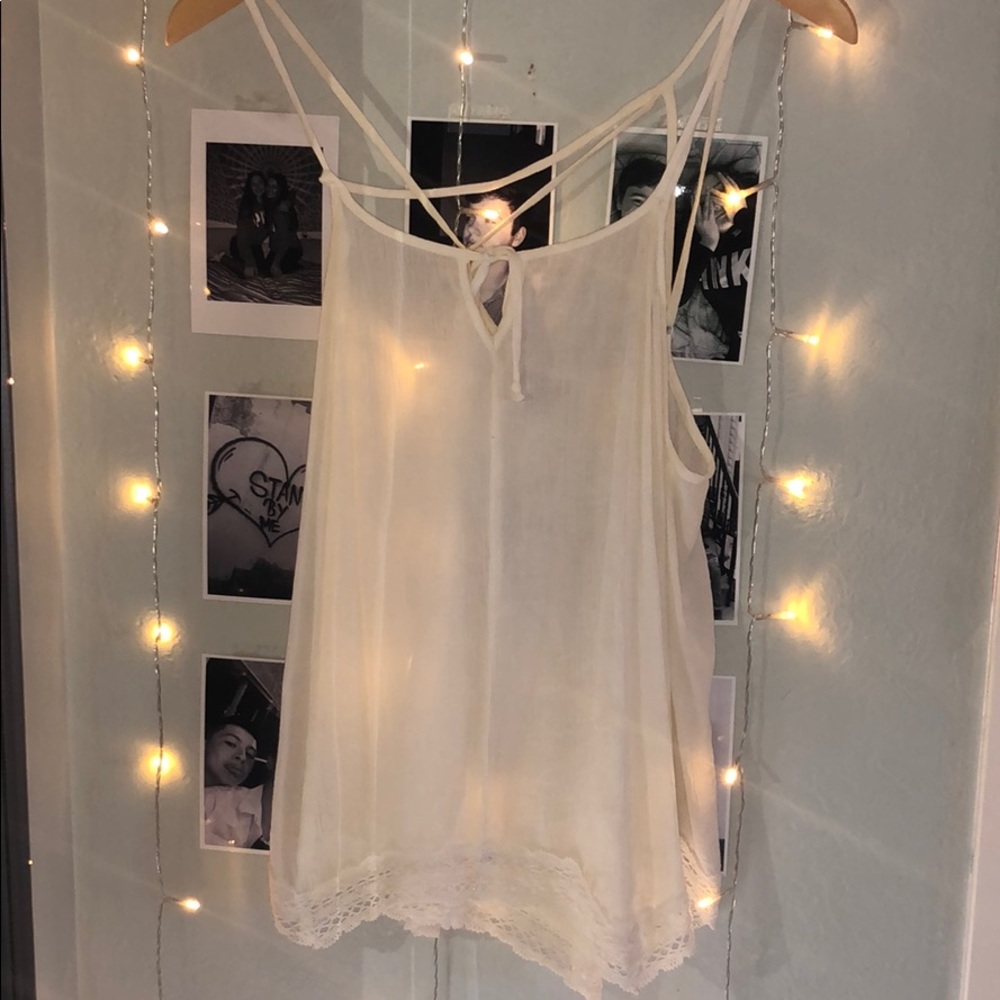 criss cross tank top